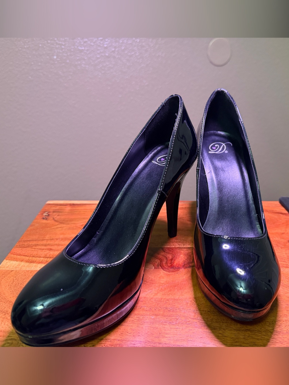 Delicious Black Patent Platform Pumps - Women's High Heels